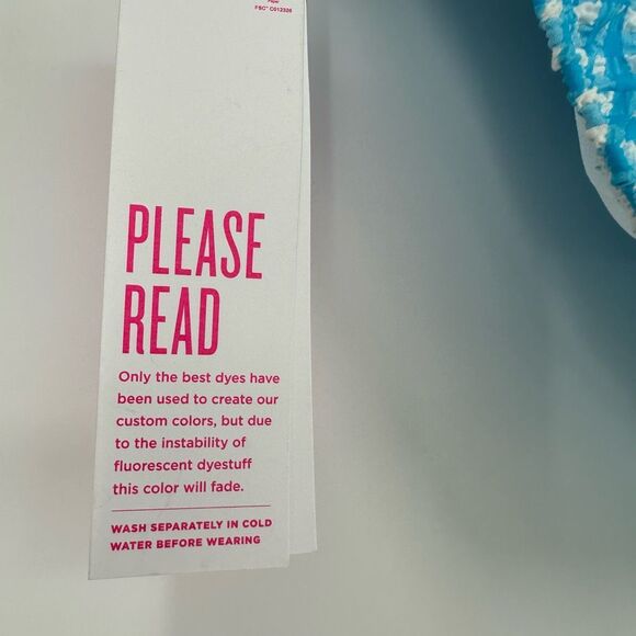 Lilly Pulitzer Pico High Cut Bikini Bottom Plaid Blue Size 2 Turquoise Oasis - Picture 11 of 11